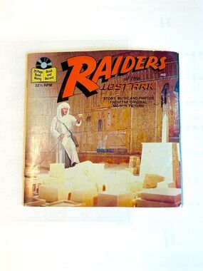 Raiders of the Lost Ark Illustrated Read-Along Book & Record - Orange Cover